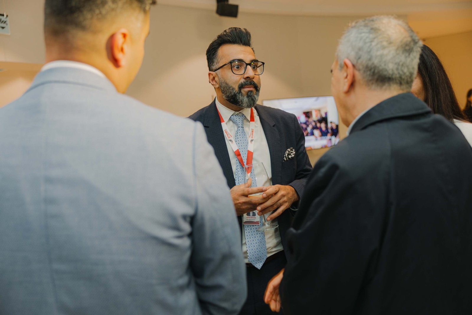 Networking at the reception