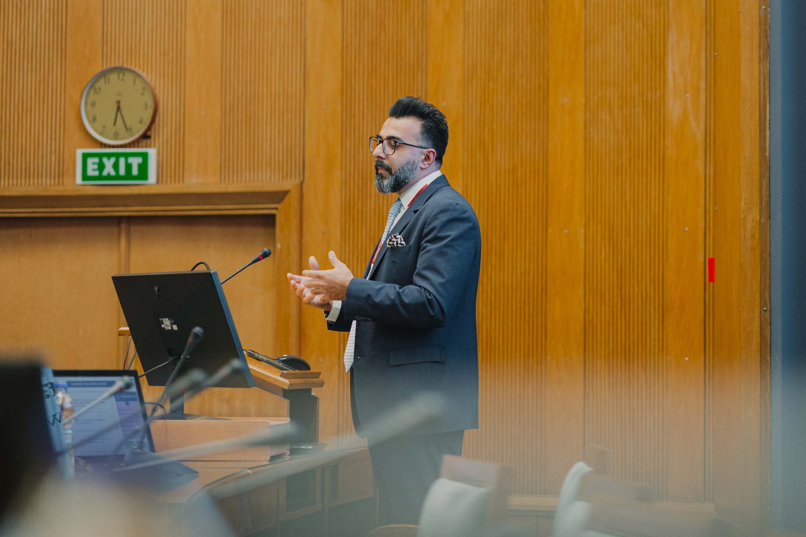 Speaker presenting