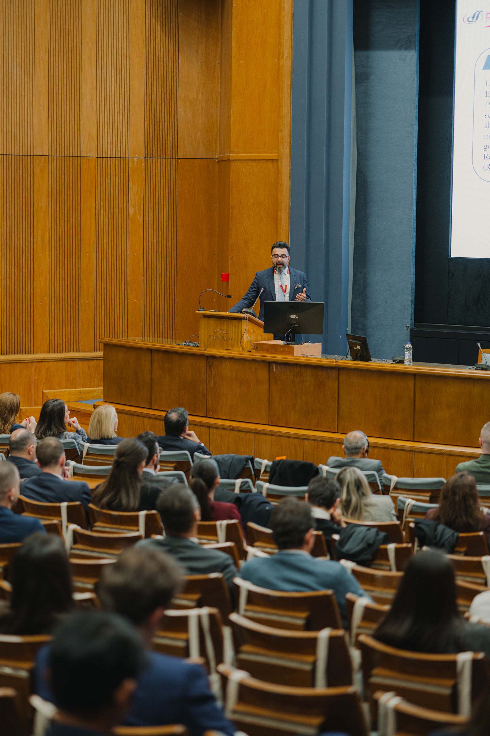Speaker addressing the audience